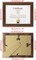 8.5x11 Certificate Picture Frames Diploma Document Picture Frames Tempered Glass Rustic Brown Frame Set of 6 Pack